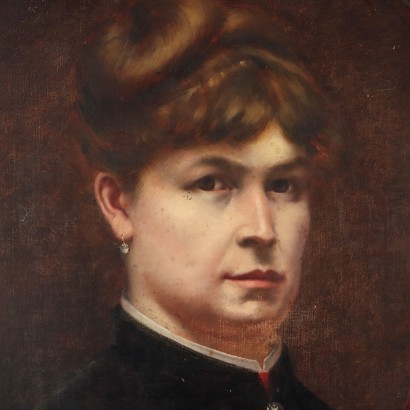 Dipinto Ritratto Femminile 1884