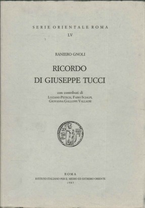 Ricordo di Giuseppe Tucci