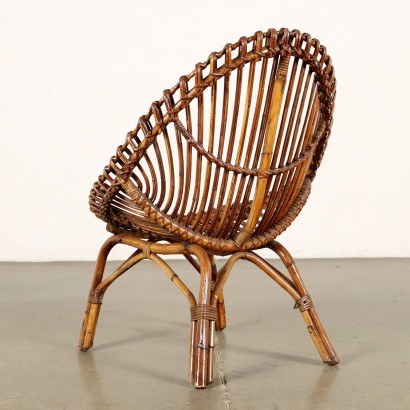 Bamboo armchair from the 70s