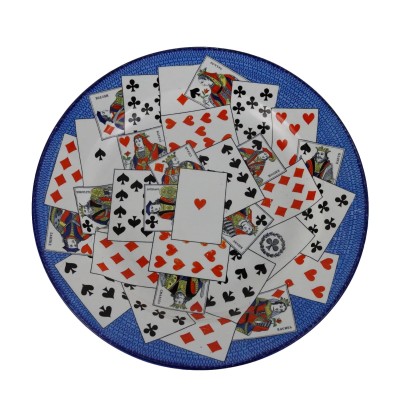 Piatto Carte da Gioco Creil et Montereau