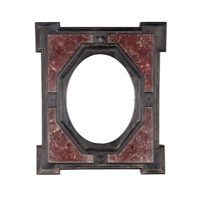 Antiker Manieristischer Rahmen aus Esche Marmor Italien XVI-XVII Jhd
