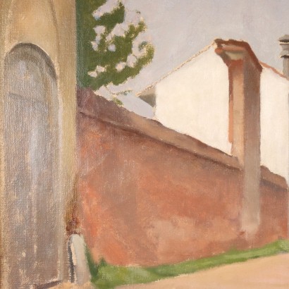 Peinture de Primo Carena,Rue du village,Primo Carena,Primo Carena,Primo Carena,Primo Carena,Primo Carena