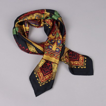 Foulard Vintage Hermès en Pure Soie J. Abadie France Années 80