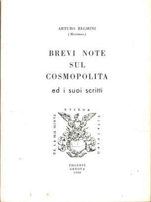 Brevi note sul cosmopolita