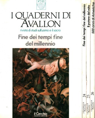 I Quaderni di Avallon. Rivista di studi sull'uomo e il sacro, 1991 (3 Volumi, annata completa)