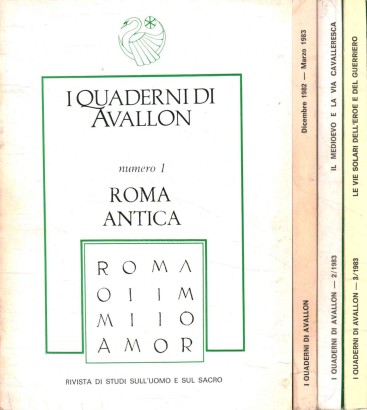 I Quaderni di Avallon, 1983 (3 Volumi, annata completa)