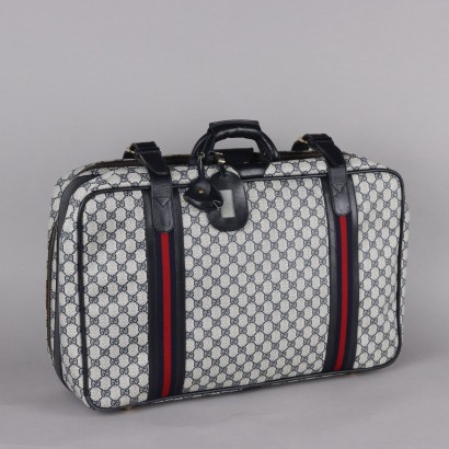 Valise Gucci Vintage en Toile Monogram Cuir Années 50 Collection