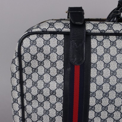 Valise bleue monogramme vintage Gucci