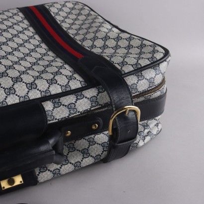 Valise bleue monogramme vintage Gucci