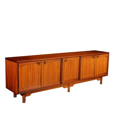 Vintage 1960s Sideboard Exotic Wood Veneer