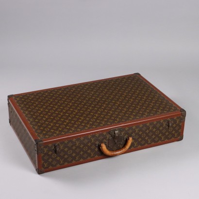 Vintage 1970s Suitcase Louis Vuitton Alzer 80 Monogram Canvas France