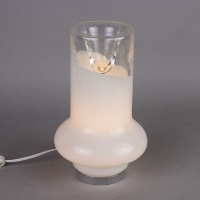 Vintage 1970s Leucos Lamp Design R. Pamio Murano Glass