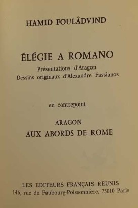Elégie an Romano
