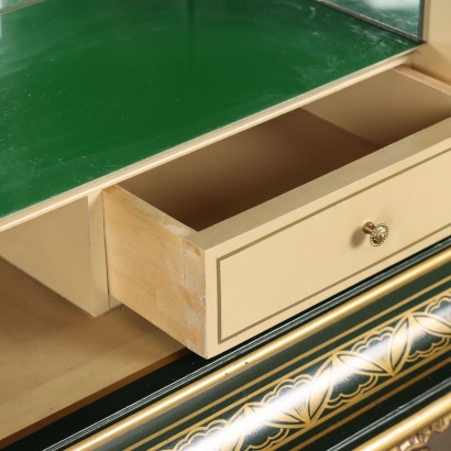 LACKIERTE KONSOLE, Barschrank im Chinoiserie-Stil