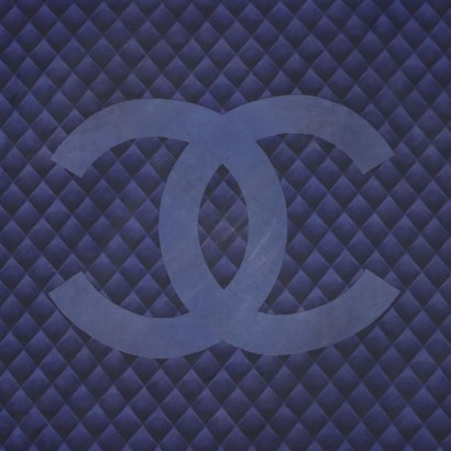 Chanel bufanda azul vintage