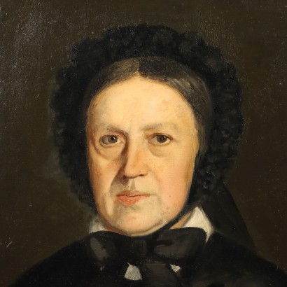 Painted Female Portrait