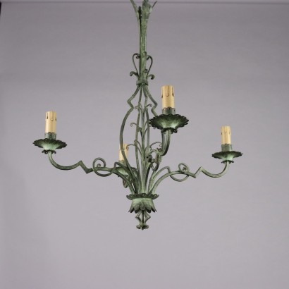 Liberty chandelier in brass and sheet metal