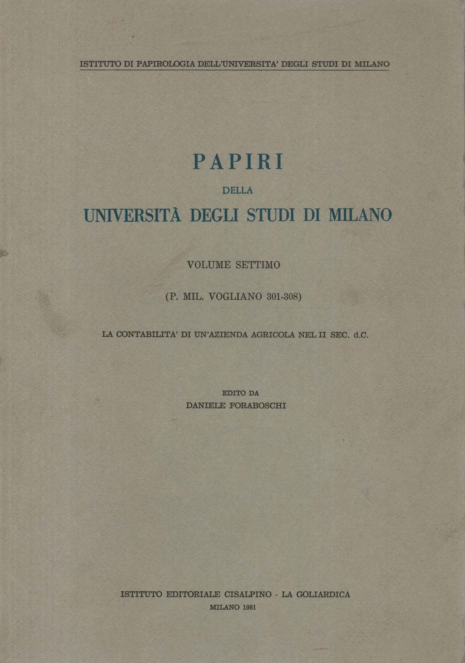 Papyri of the University of Studies%2,Papyri of the University of Studies%2