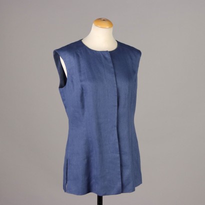 Luisa Spagnoli Gilet in Misto Lino