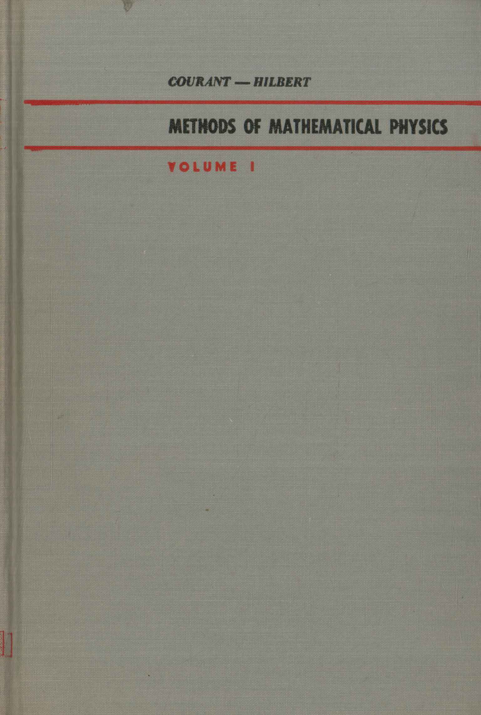 Methods of mathematical physics (Volume