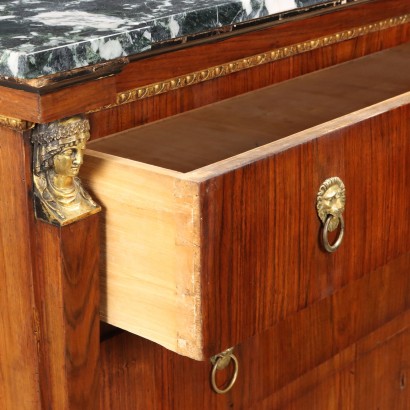 Paire de commodes Empire Lucchesi