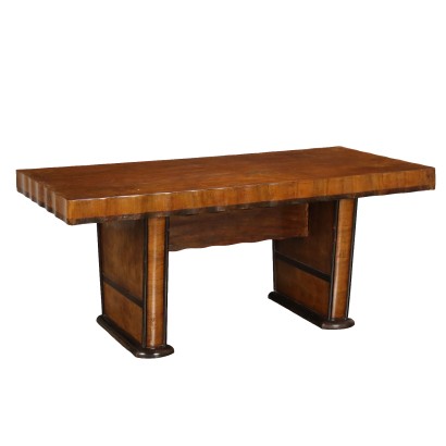 Vintage 1920s-30s Table Walnut Veneer Italy