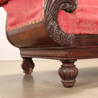 Restoration Sofa in Mahogany