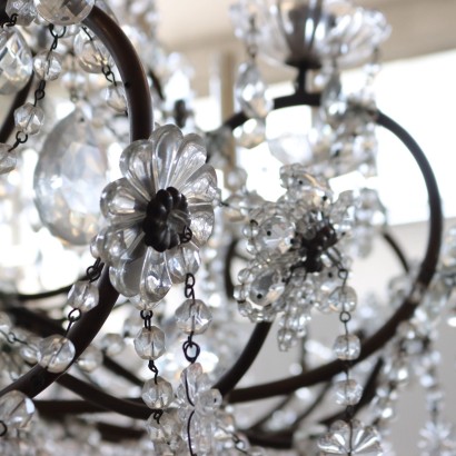 Chandelier with crystal drops diam%2, Large Crystal Chandelier