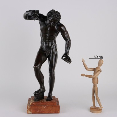 Faune aux cymbales en bronze