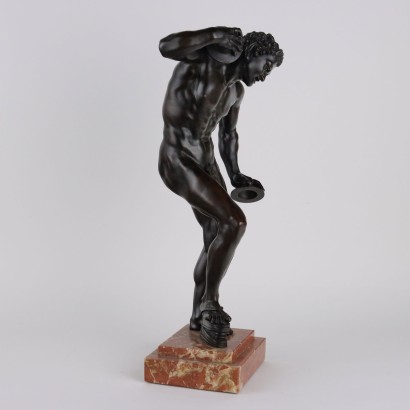 Faune aux cymbales en bronze