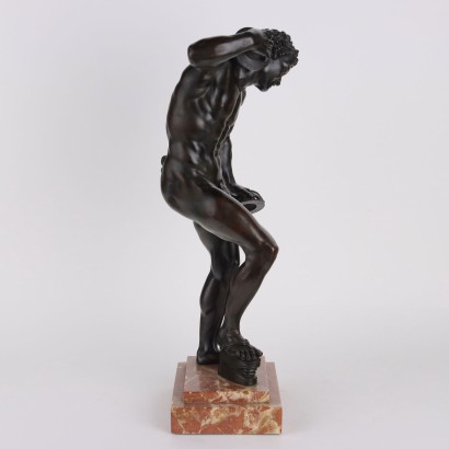 Faune aux cymbales en bronze