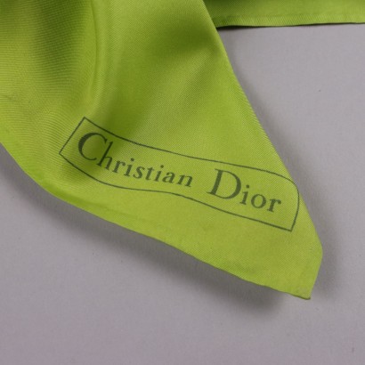 Christian Dior Bufanda Vintage Verde Aci