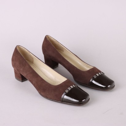 Vintage 1980s Ferragamo Shoes Suède Leather UK Size 5