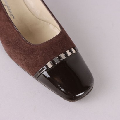 Ferragamo Vintage Suede Pumps