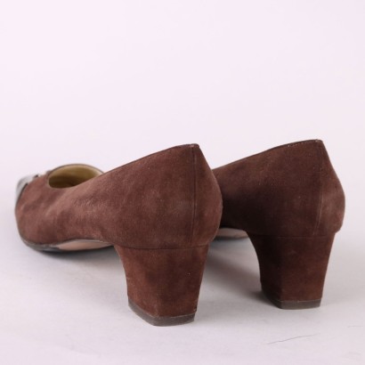 Ferragamo Vintage Suede Pumps