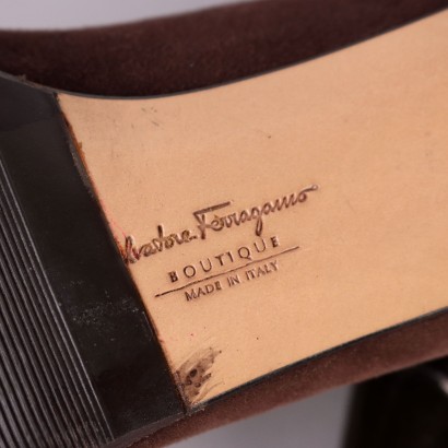 Ferragamo Vintage Suede Pumps