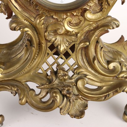 Countertop Clock in Gilt Bronze