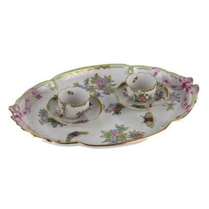 Tray and Pair of Cups Herend Hungary