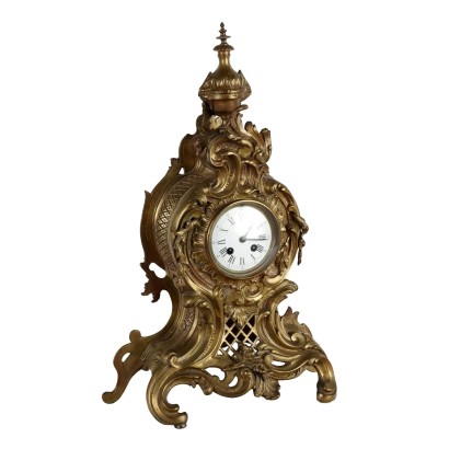 Countertop Clock in Gilded Bronze