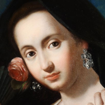 Gemälde Porträt einer jungen Dame
