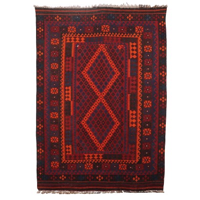 Tapis Ancien Asiatique en Laine Noeud Fin 283 x 210 cm