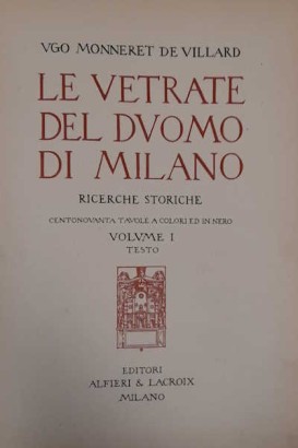 3 vols three plates are missing (indicated on the %, The stained glass windows of the Cathedral of Mila, The stained glass windows of the Cathedral of Milan (Volume, The stained glass windows of the Cathedral of Milan. Research