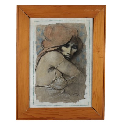 Pintura Contemporánea de F. Liberatore Técnica Mixta 1977