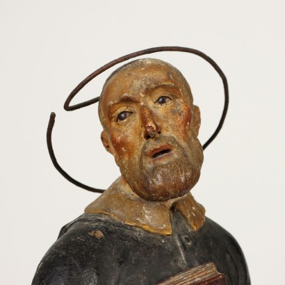 Statue en bois de Saint Philippe Néri