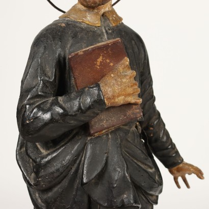 Statue en bois de Saint Philippe Néri