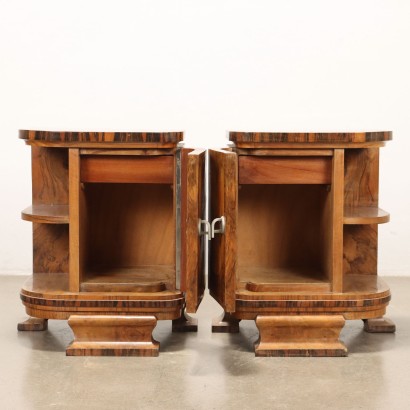 Pair of Art Deco bedside tables