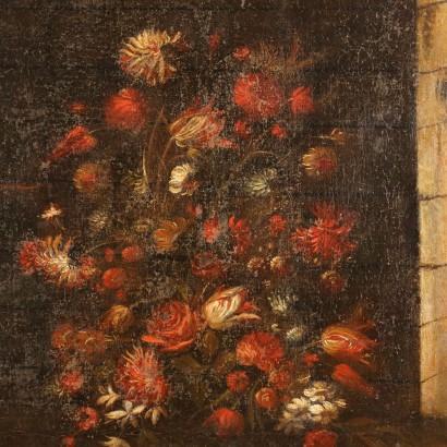 Tableau nature morte avec fleurs et fruits,Nature morte avec fleurs et fruits