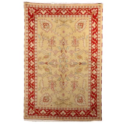 Antique Gasny Carpet Cotton Wool Heavy Knot Pakistan 89 x 59 In