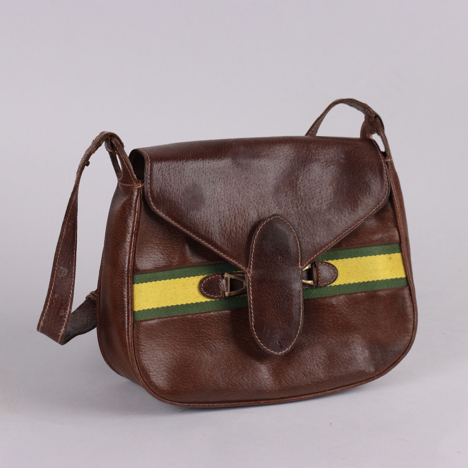 Vintage 1950s 60s Gucci Bag Leather Italy
