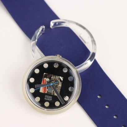 Swatch Pop PW144 Bleu Légal 1990 Nouveau